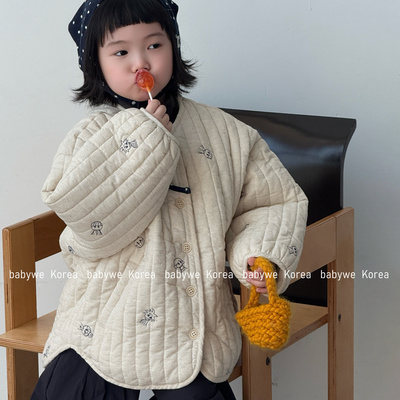 重工工艺可爱小盆友棉服