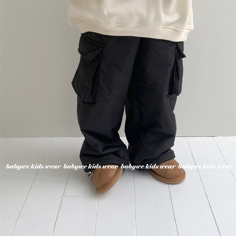 Fromi▲BabyWe韩国代购童装冬季儿童可收口加厚夹棉休闲工装裤子