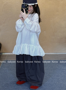 包邮▶bebenous主理人品牌26春新可甜可盐侧边口袋松弛长裤花苞裤