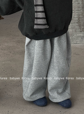 包邮▶bebenous主理人品牌冬季版型巨好儿童软糯加绒卫裤可收口