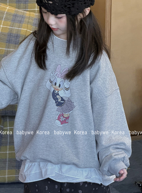 包邮▶bebenous主理人品牌26春女童可爱Daisy啦啦队纯棉毛圈卫衣