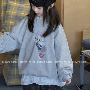 包邮▶bebenous主理人品牌26春女童可爱Daisy啦啦队纯棉毛圈卫衣