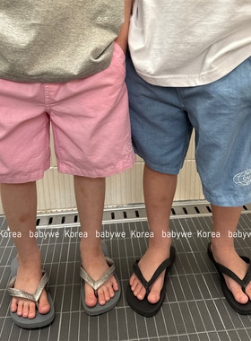 潮牌风环球OUR标志成衣染色短裤