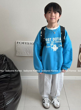 bailey▲BabyWe韩国代购童装春季新款儿童勇敢的小熊卫衣可爱男童