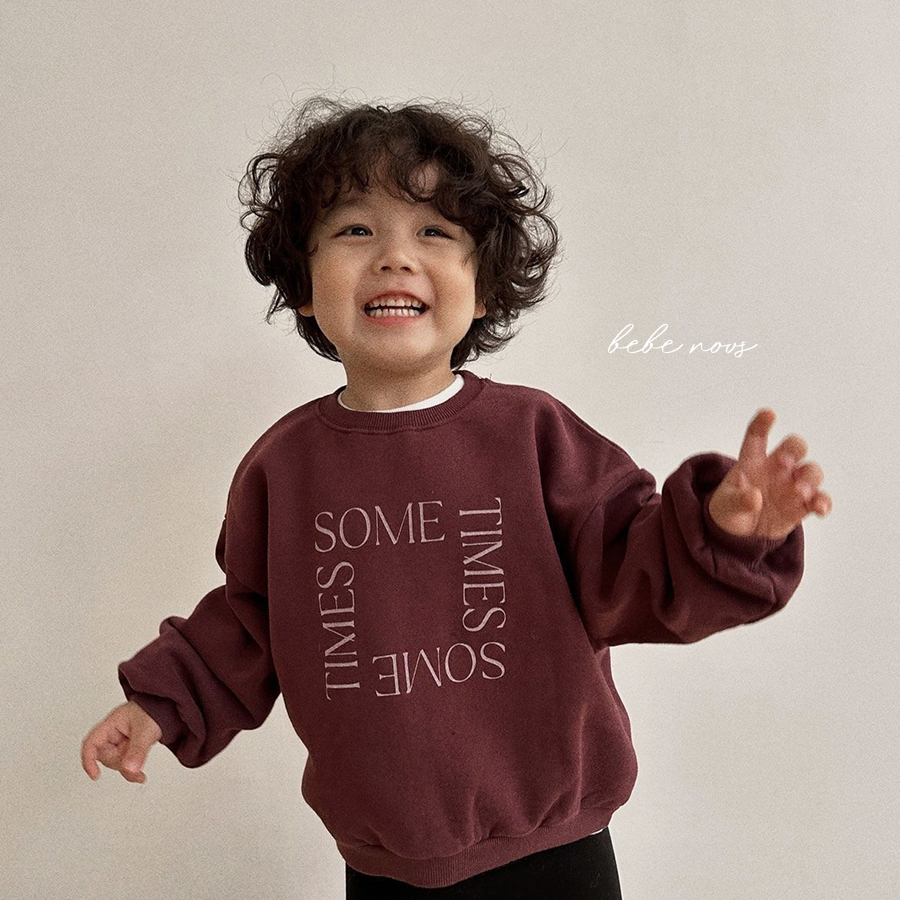 新品上新▲BabyWe韩国代购童装儿童冬季纯棉字母加绒卫衣套头上衣