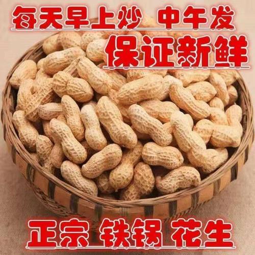 小珍珠现炒现发原味带壳炒花生