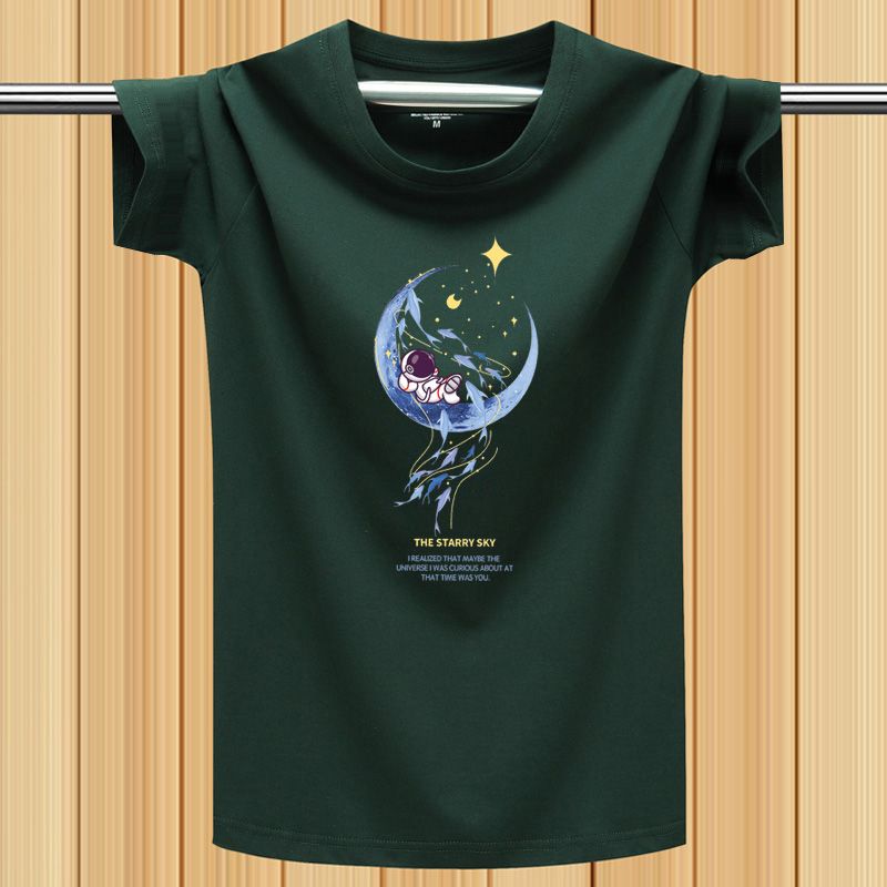 夏季青少年男士运动短袖t恤宽松大码打底汗衫圆领半袖上衣服