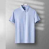 polo衫 短袖 上衣夏季 男士 凉感透气薄款 冰丝翻领t恤