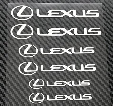 适用于雷克萨斯LEXUS刹车钳改装LSNX GS430 ES200耐高温卡钳车贴