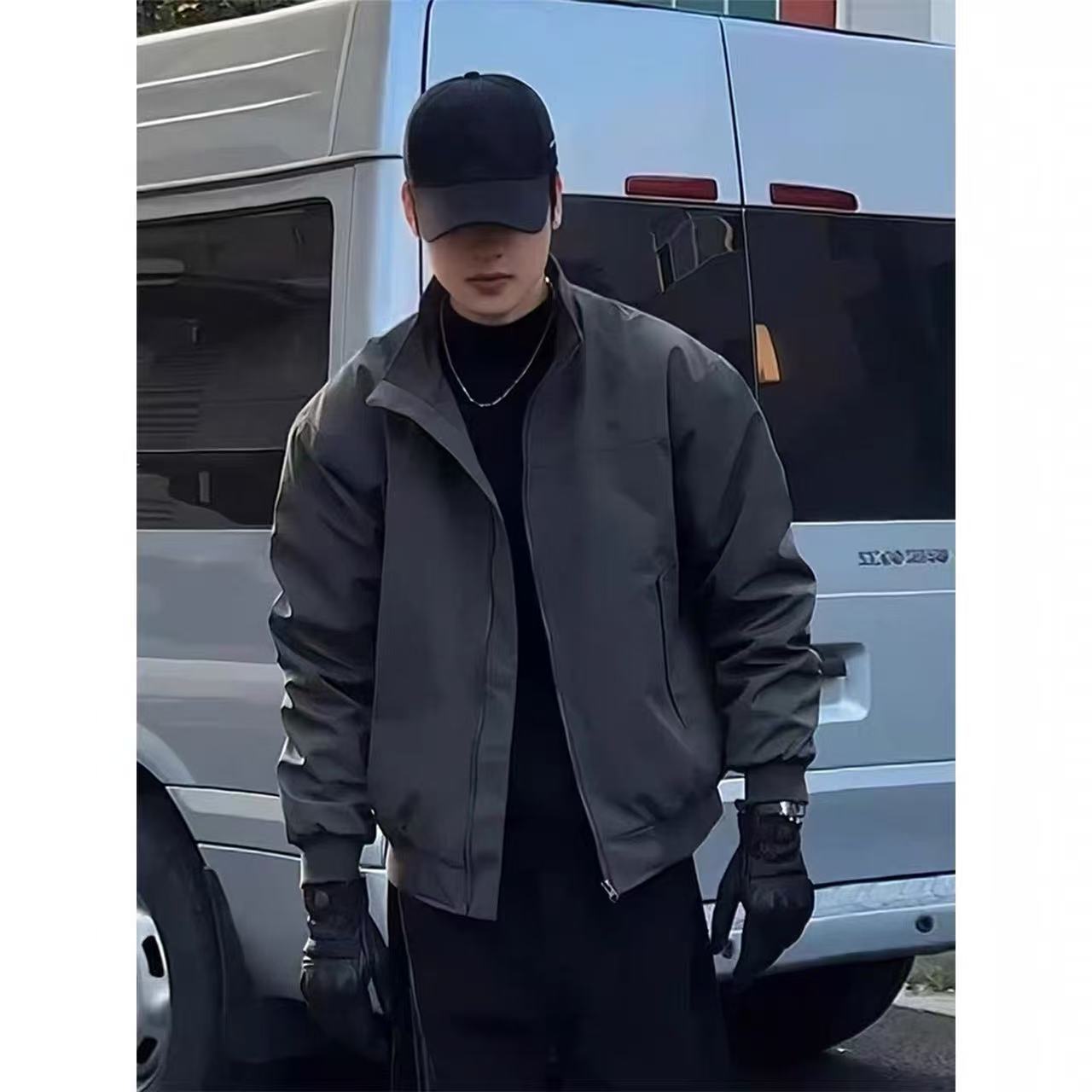 美式教练飞行员夹克短款工装外套