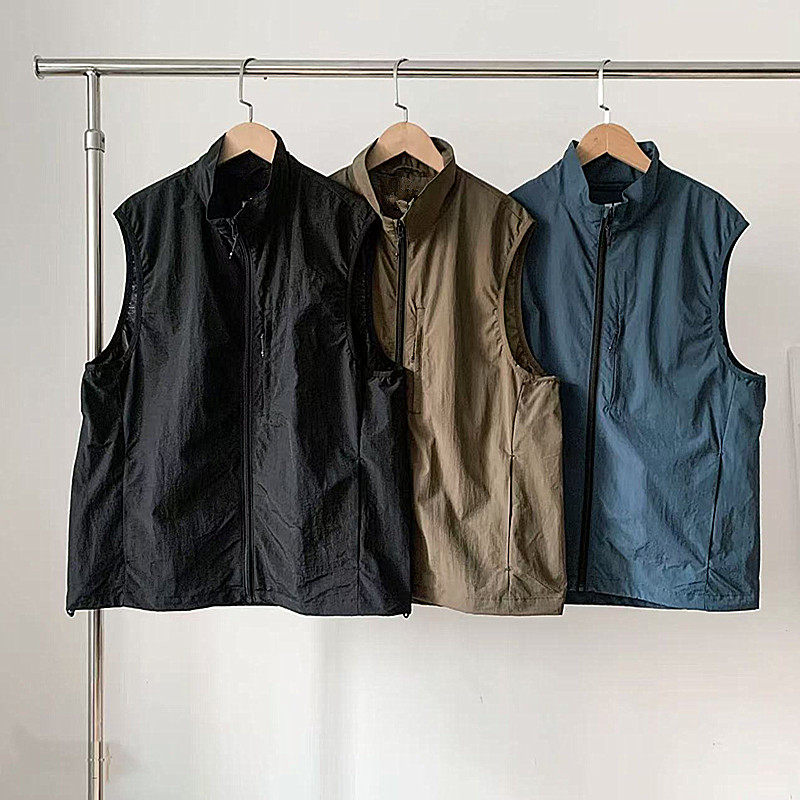 户外登山徒步防泼水速干马甲男款