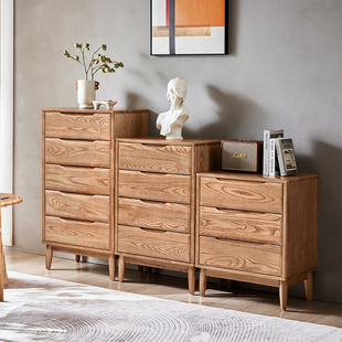 北欧实木斗柜现代简约卧室储物柜客厅抽屉柜收纳柜 B801