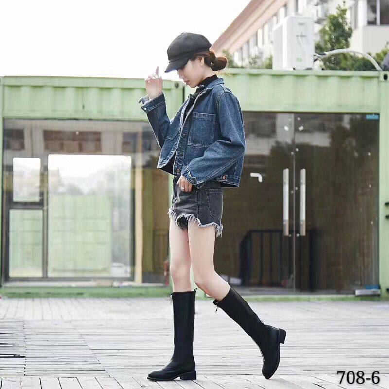 丹琪尔正品2018冬季新款厚底高筒加棉时尚女鞋棉鞋