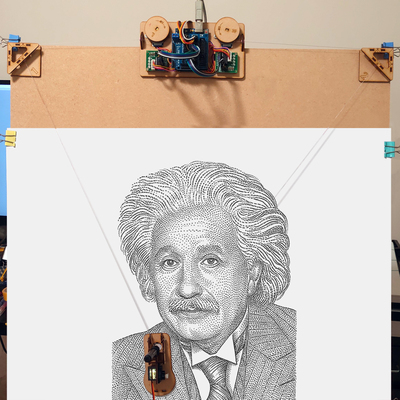 套件Arduino拉线墙画机创客绘图