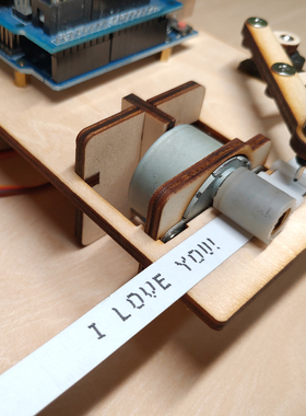 Mini Telegraph开源电报机创客DIY机械臂写字机器人小贱钟表白