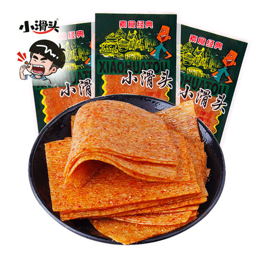 小滑头辣条麻辣豆皮大辣片8090