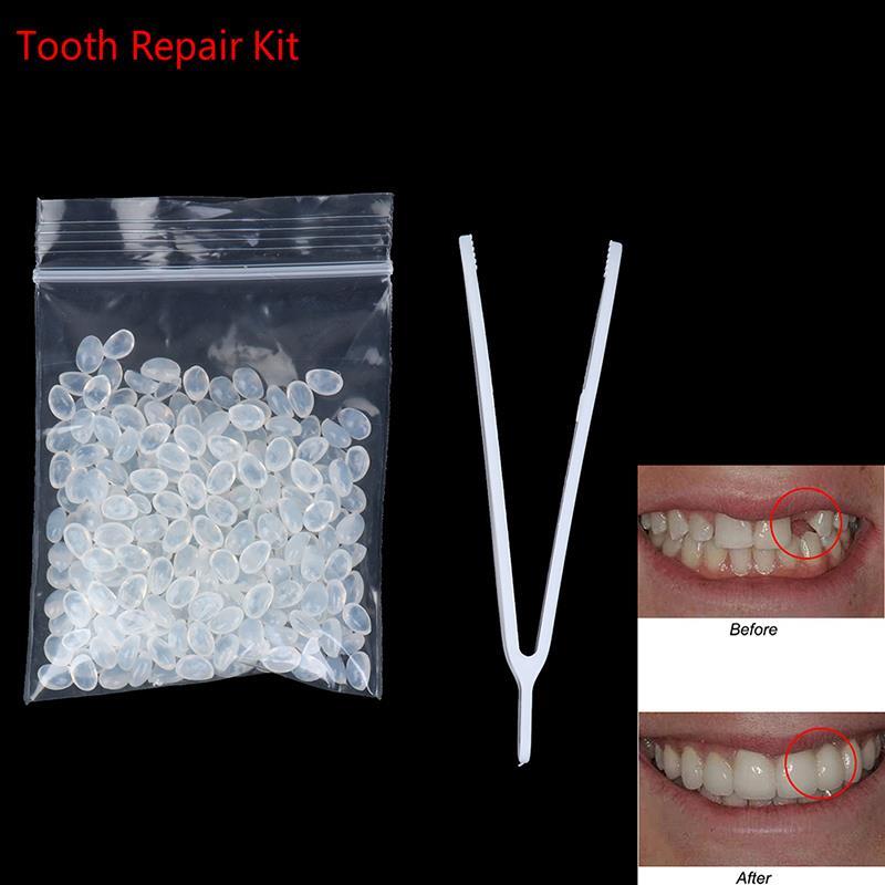 1 Bag 10g False Teeth Solid Glue Teeth Care Tooth Repair Kit 彩妆/香水/美妆工具 彩妆套装 原图主图