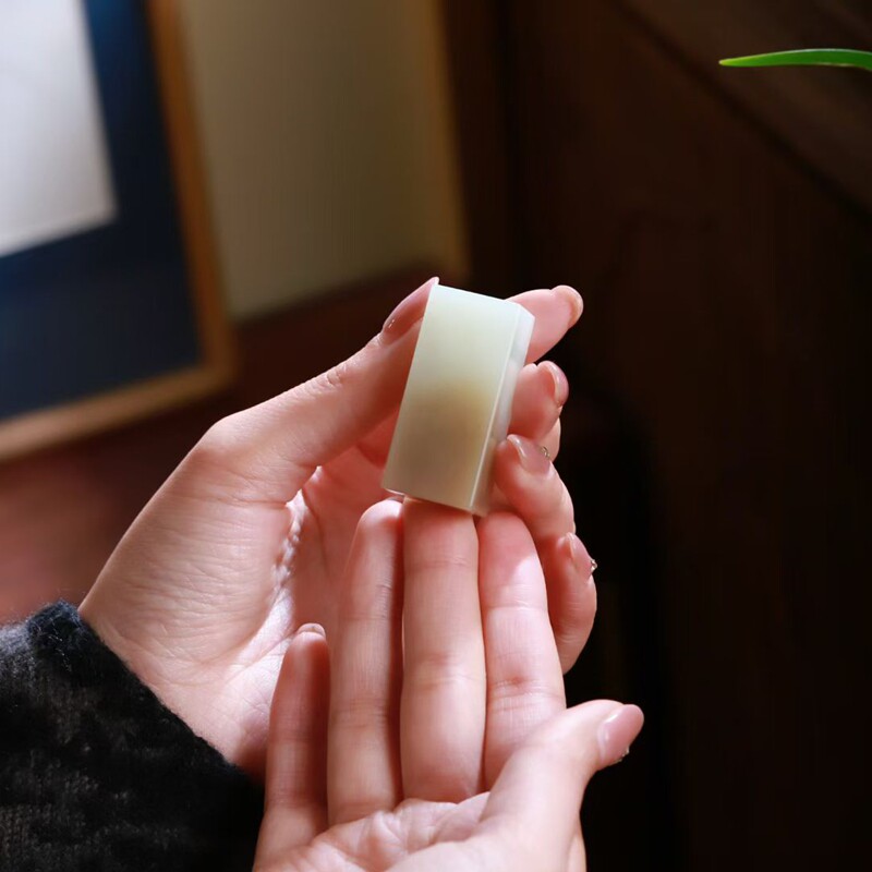 和田玉工厂店天然和田玉俄料糖青白玉玉石印章摆件玉器文房用品