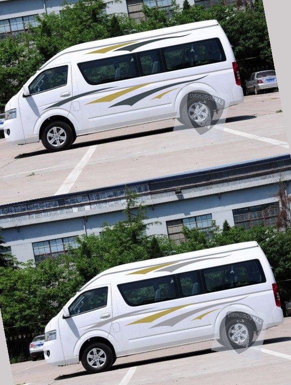 福田蒙派克S E 车贴拉花彩条 MPV汽车贴纸彩贴专用装饰改装贴