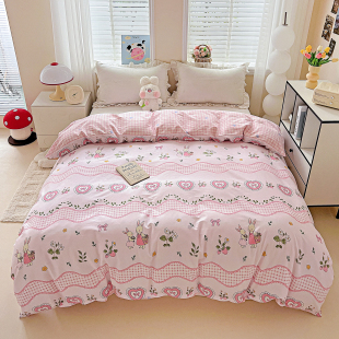 全棉被套单件 纯棉斜纹被罩学生1.5米单人150x200x230双人2.0米床