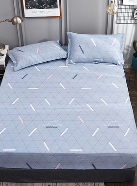 纯棉床笠单件 全棉定做薄棕垫套 1.5m 双人1.8 2米床席梦思防滑罩