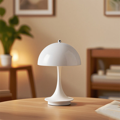丹麦panthella台灯充电无线便携式奶油风蘑菇灯卧室床头氛围小灯