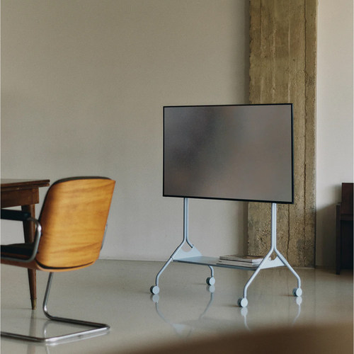 Pedestal Moon tall TV stand 移动电视支架 Moon tray shelf