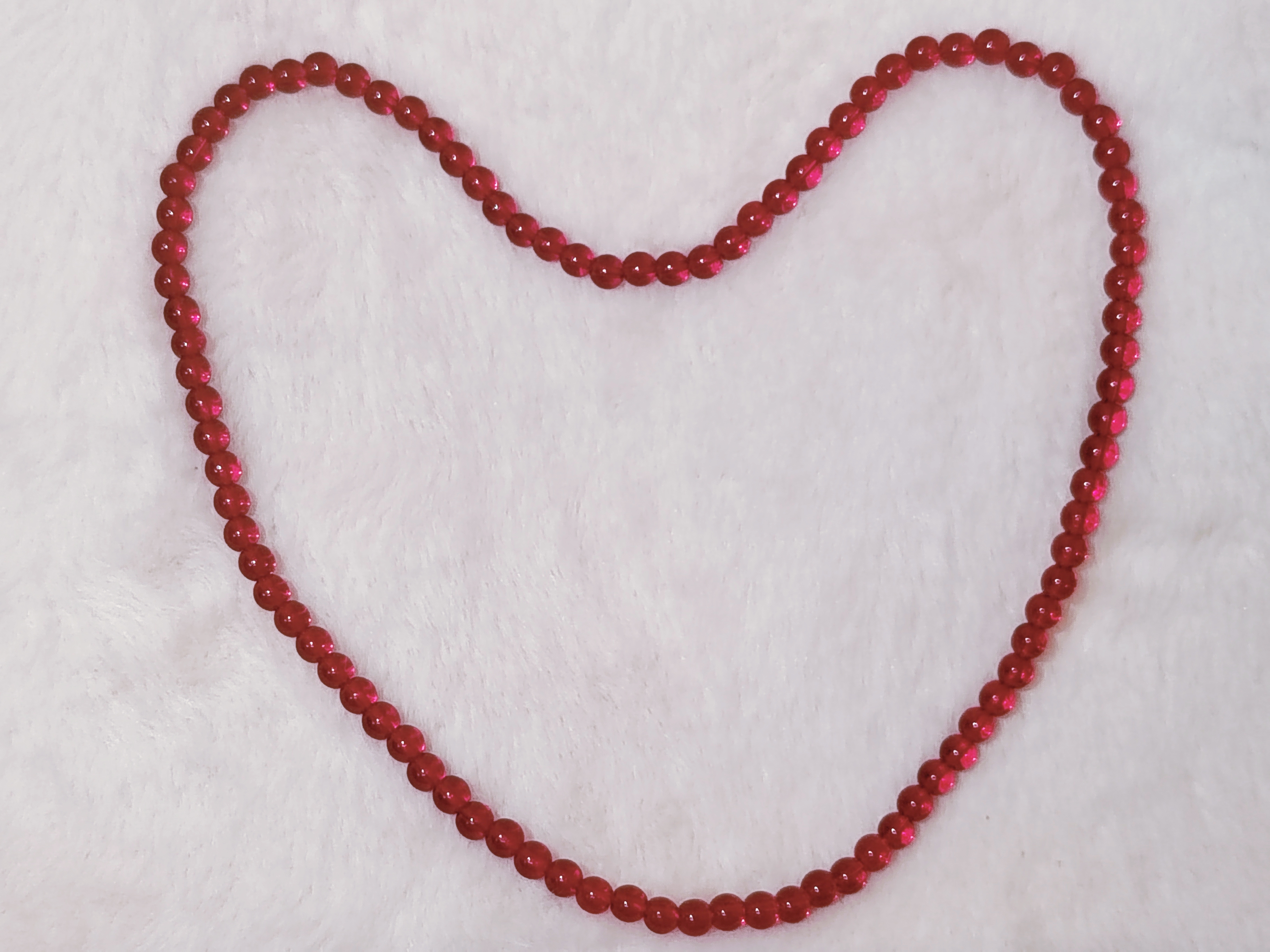 血珀红色石榴石项链女款锁骨链颈链手链配饰