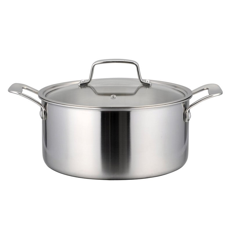 顺发sfjgsbtg22晶钢双柄汤锅汤锅