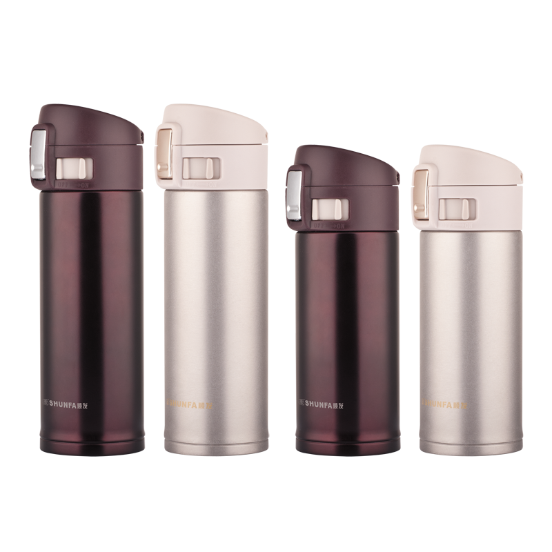 真空保温杯304不锈钢简约顺发