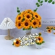 免打胶扭扭棒向日葵花束自制手工diy无胶水版 加密生日毕业送礼物