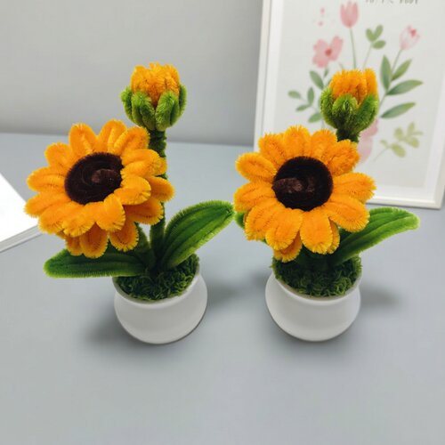 免打胶向日葵盆栽DIY材料包