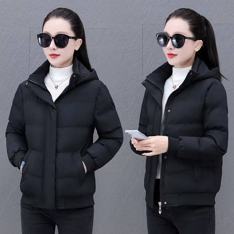 羽绒棉服女款冬季短款外套2025年新款妈妈加绒加厚棉袄小个子棉衣