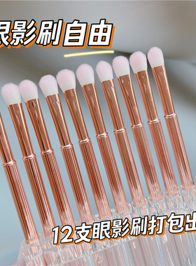 12支柔软初学者经典中号眼影刷