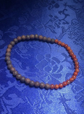 精品降真香4mm黄油素圈女士款单圈手串小手链文玩佛珠礼品木制品