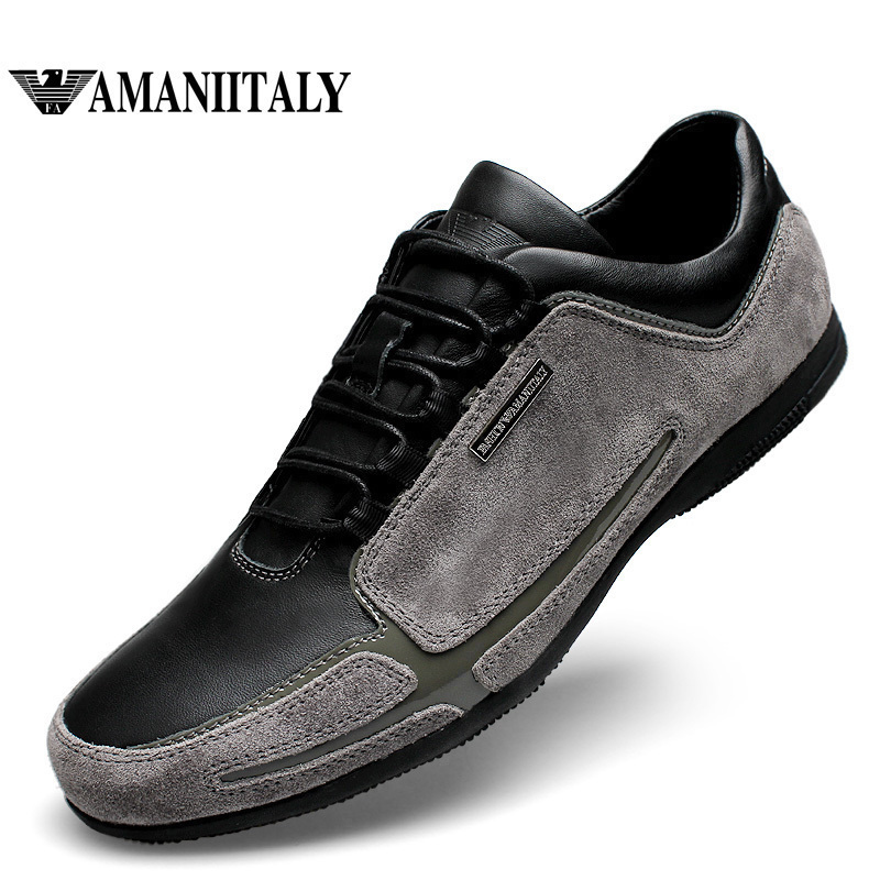 奢侈品男鞋AMANIITELY意大利皮鞋高端系带头层牛皮商务休闲耐磨厚-封面