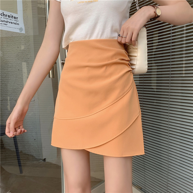 High waist pleated skirt for women