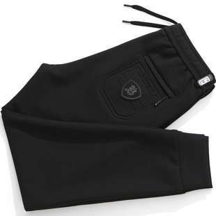 抽绳休闲运动裤 裤 潮流加绒束脚裤 男款 子厚 紧腿缩口收口卫裤 秋冬季