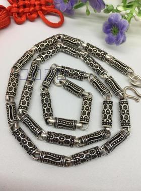 925纯银复古项链送男友