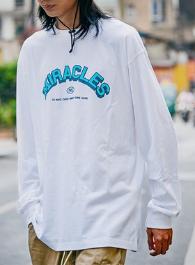 HavenYard男女复古潮牌字母宽松印花运动休闲百搭圆领长袖T恤卫衣