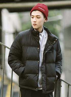 PSO Brand中领纯色御寒保暖百搭羽绒服情侣潮牌加厚棉衣男女外套