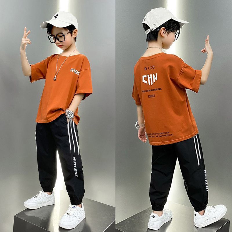 2026新款男童夏季薄款运动套装