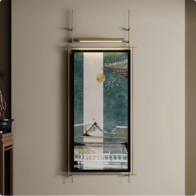 中古风铁艺立体装饰画金属壁饰高级感入户卧室灯光画玄关客厅挂画,家居饰品,壁饰,淘宝优惠券,粉丝福利购,淘宝优惠卷