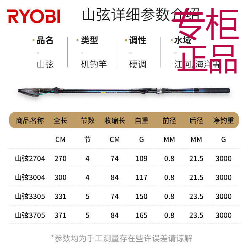 利优比 山弦X矶钓竿2号2.7/3.3米碳素超硬超轻细远投滑漂矶竿套装,户外/登山/野营/旅行用品,矶钓竿,淘宝优惠券,粉丝福利购,淘宝优惠卷