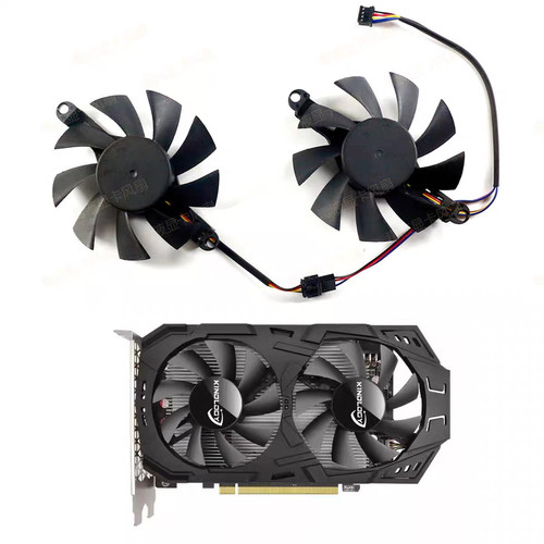 卡诺基580/精影/松景 白牌RX580 2048显卡散热风扇 温控四线全新