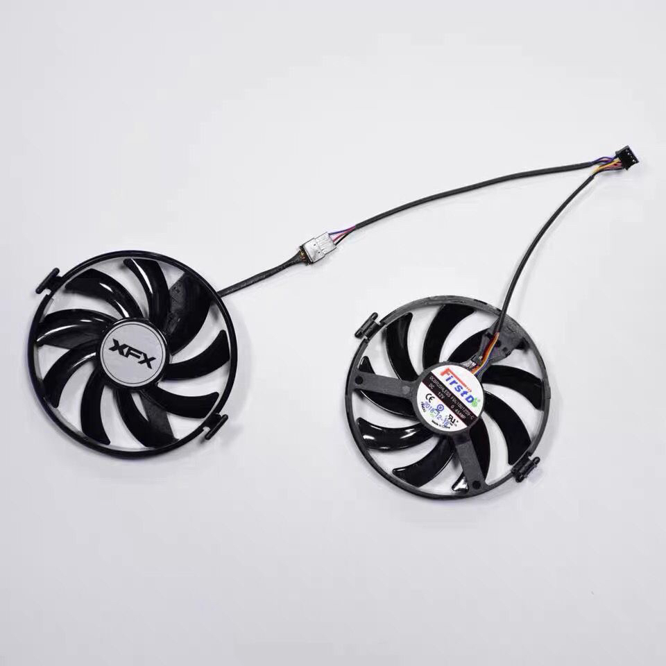 XFX讯景R9 370 380 魔尊370X 380X 黑狼-进化显卡散热温控双风扇