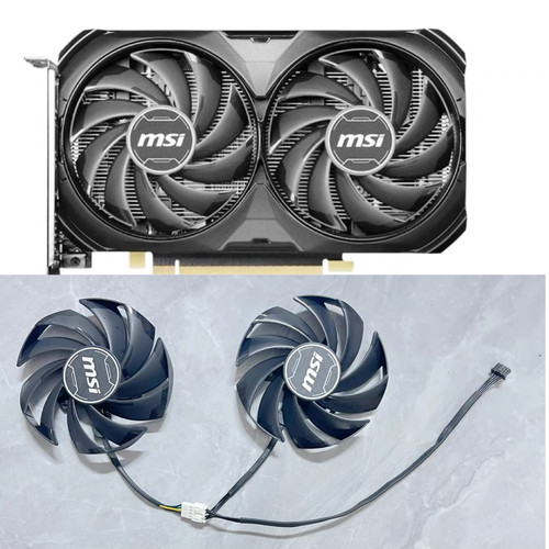 微星MSI RTX4060 4060TI VENTUS2X BLACK OC 8/12G万图师显卡风扇