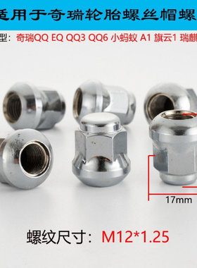 适用奇瑞轮毂螺丝车轮螺母