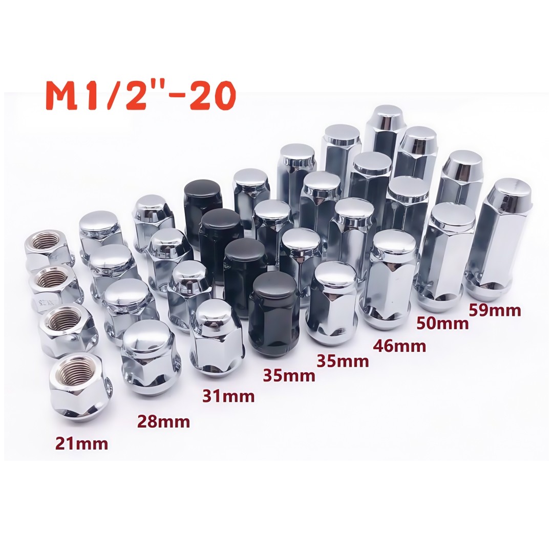 M1/2''-20轮毂改装螺丝法兰螺母长16/21/35/45/48/60mm,汽车零部件/养护/美容/维保,汽车螺丝,淘宝优惠券,粉丝福利购,淘宝优惠卷