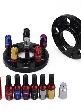 轮毂改装垫片法兰适用宝马Mini 5x112 66.6mm带锥口螺栓14*1.25